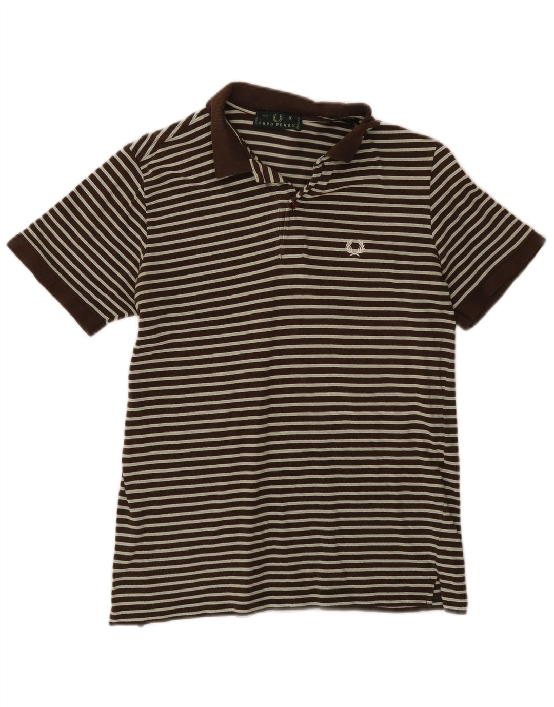 Fred Perry Herre poloshirt Lille brun stribet bomuld