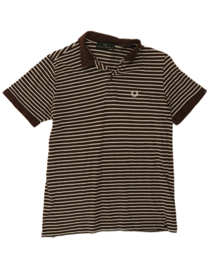 Fred Perry Herre poloshirt Lille brun stribet bomuld