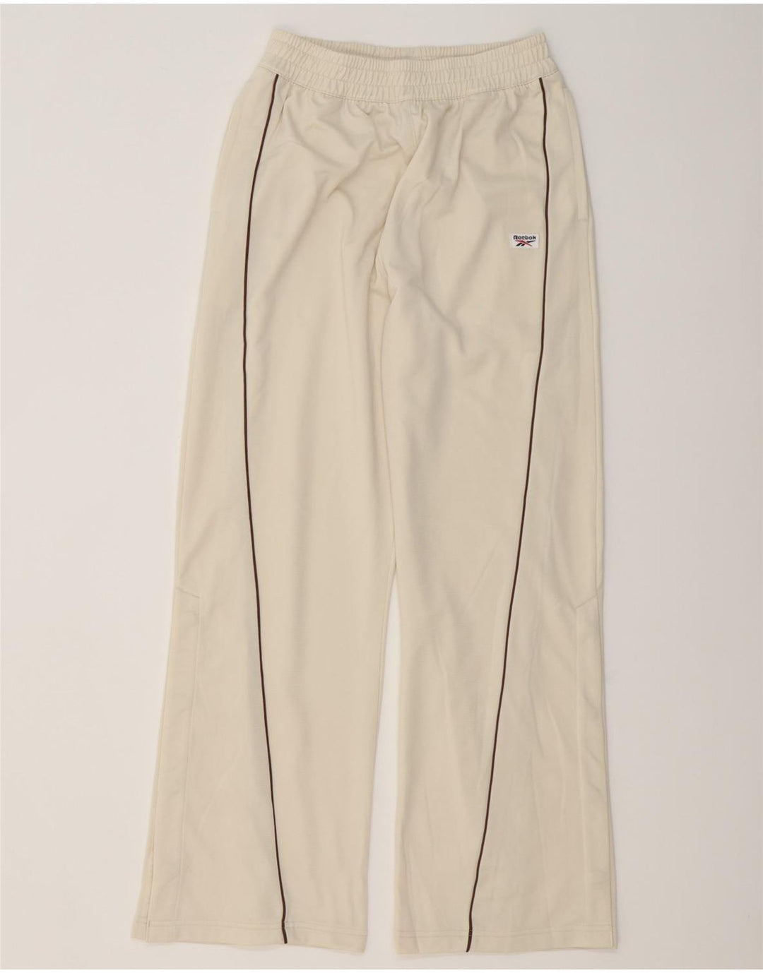 REEBOK Træningsdragtsbukser til kvinder UK 10 Small Beige Polyester