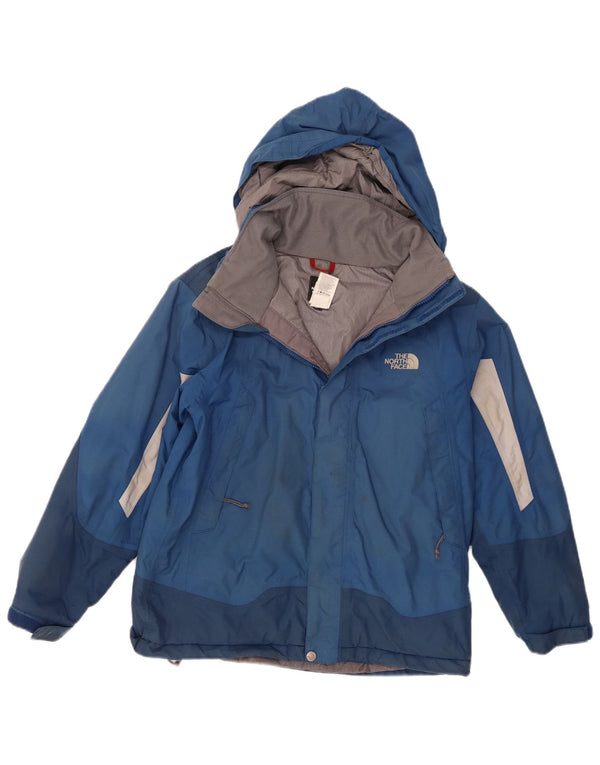 The North Face Boys Polstret hættejakke 11-12 år Stor blå farveblok