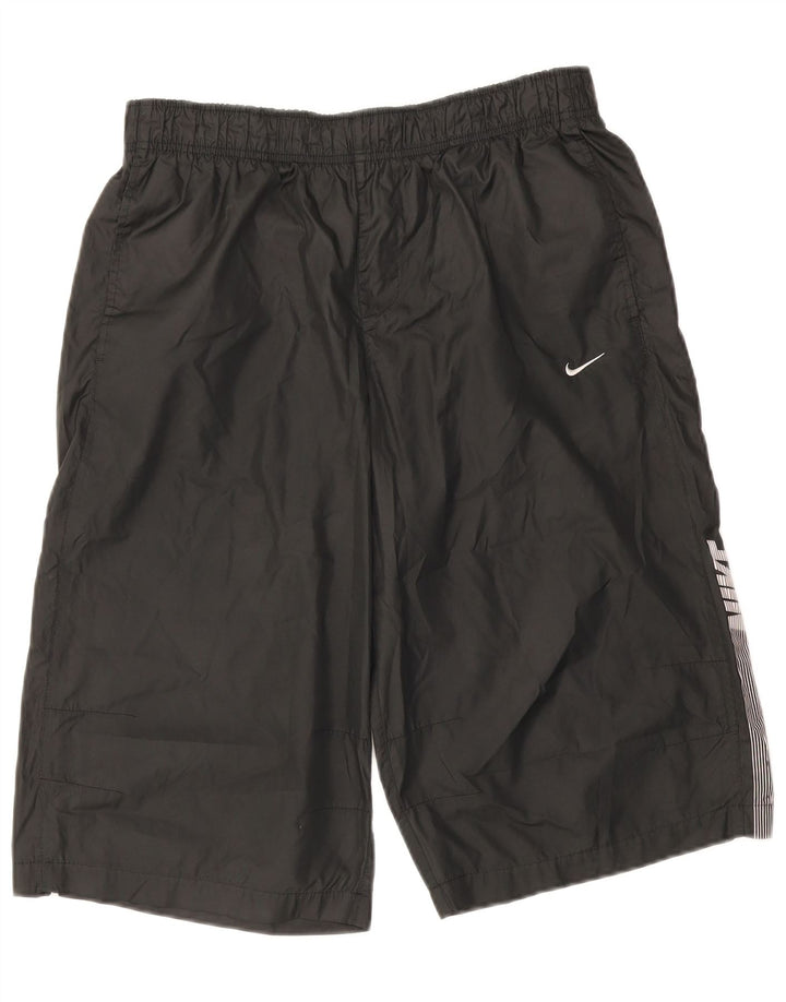 Nike grafiske sportsshorts til mænd, store sorte Colourblock Polyester