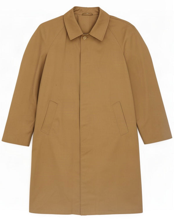 Vintage Mens Trench Coat IT 50 Large Beige Cotton