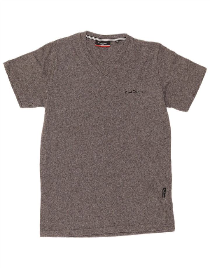 PIERRE CARDIN Herre T-Shirt Top XS Grå Polyester