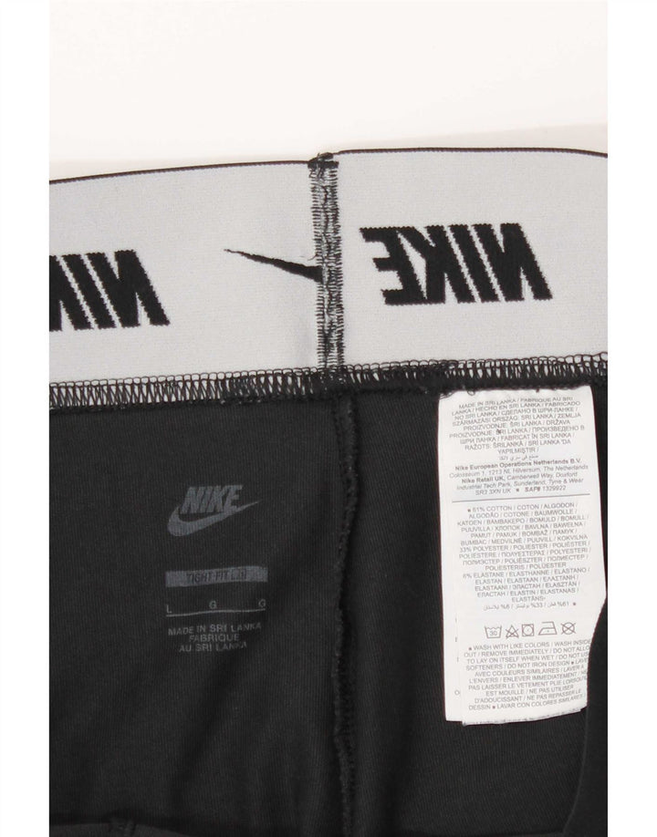 Nike Dame Grafiske Leggings UK 16 Large Black Bomuld