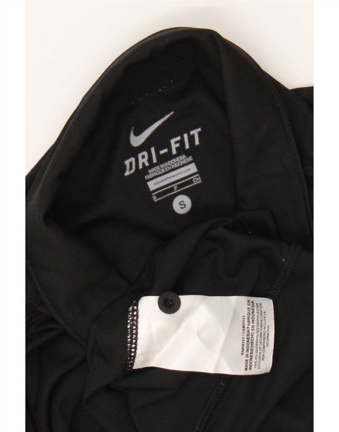 Nike Dri Fit poloshirt til mænd, lille sort polyester