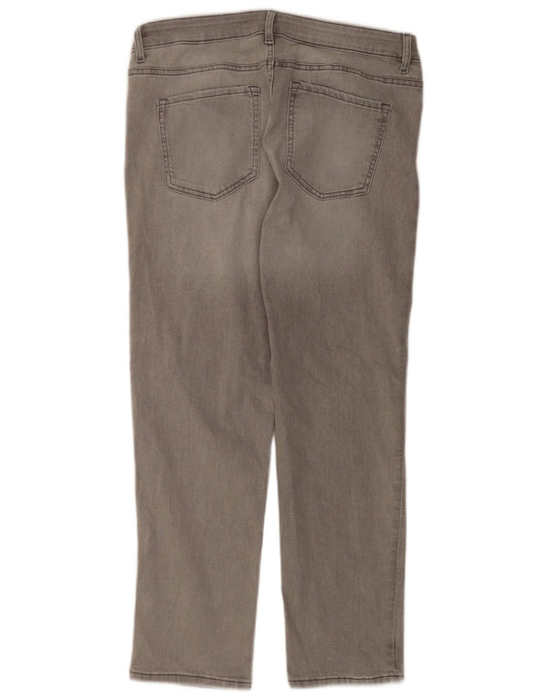 Marks & Spencer Dame The Sienna Straight Jeans UK 16 Large W34 L27 Grå
