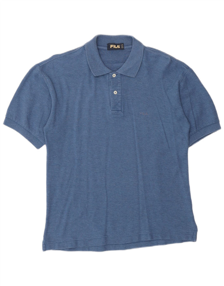 Fila Polo Shirt til mænd IT 44 XS Blå Bomuld