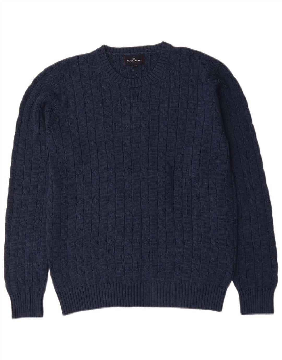 Marks & Spencer Herre Blue Harbor Crew Neck Jumper Sweater Large Navy Blue