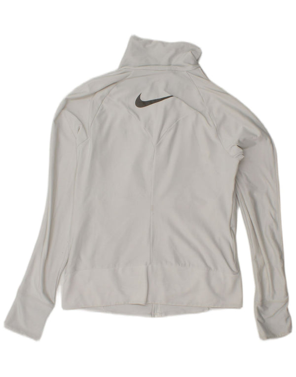 Nike Dame Dri Fit træningsdragt Topjakke UK 14/16 Large White