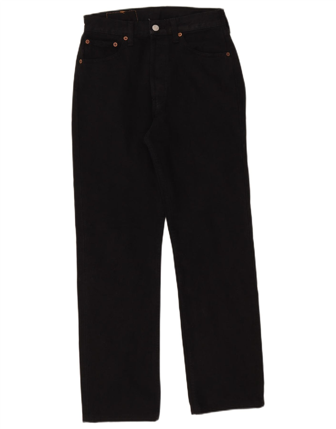 Levi's Dame 501 Straight Jeans W28 L29 Sort Bomuld