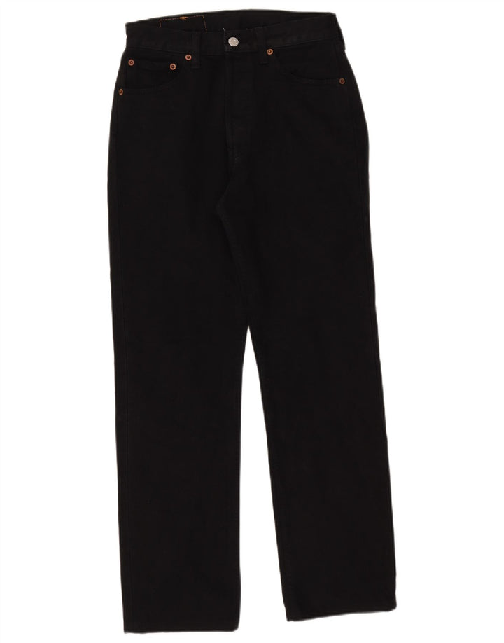 Levi's Dame 501 Straight Jeans W28 L29 Sort Bomuld