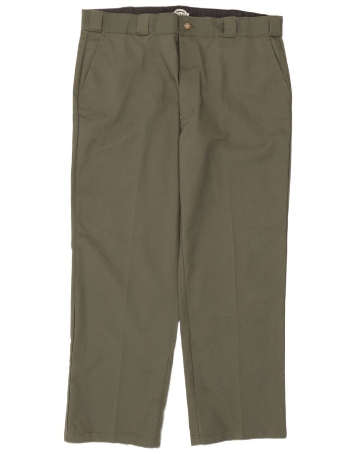 Dickies Straight Chino-bukser til mænd W40 L31 Khaki Polyester