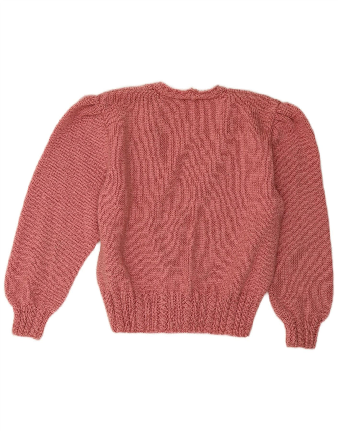 Vintage dame cardigan sweater UK 14 Large Pink