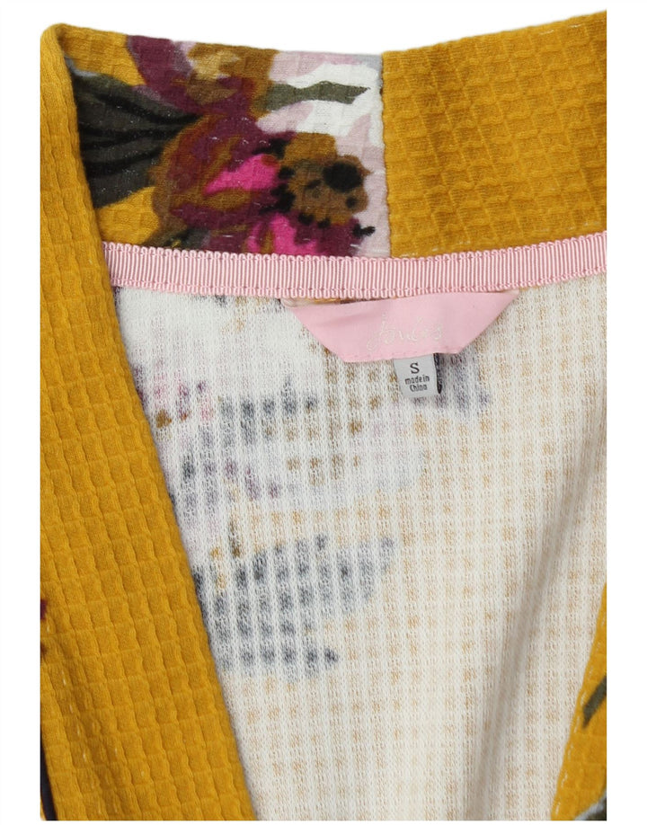 Joules Womens Oversized Robe Dress UK 10 Small Yellow Floral