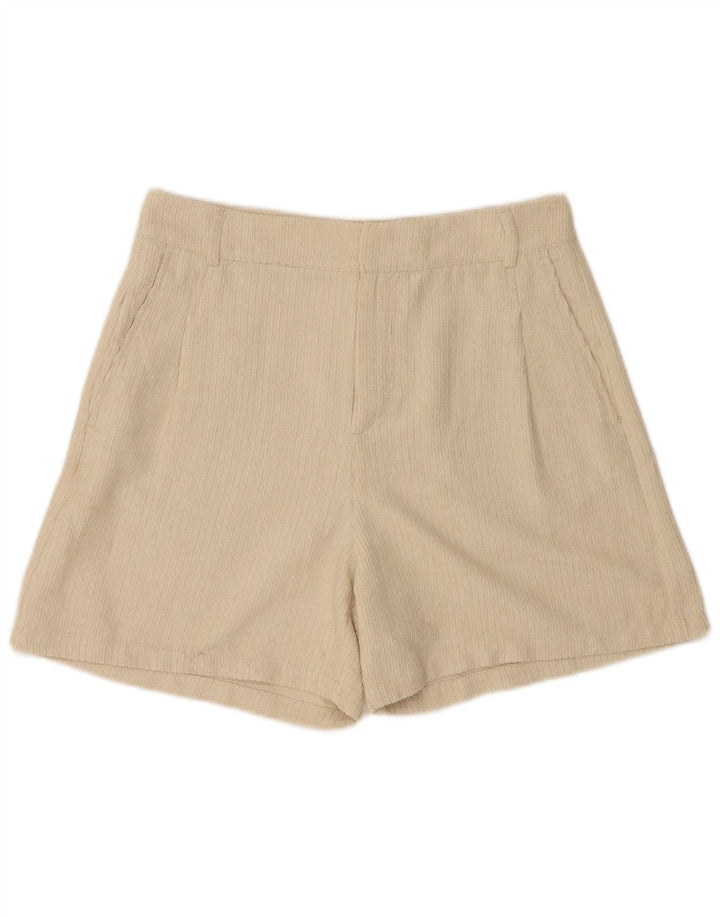 Benetton Womens Corduroy Shorts UK 12 Medium W28 Beige Polyester