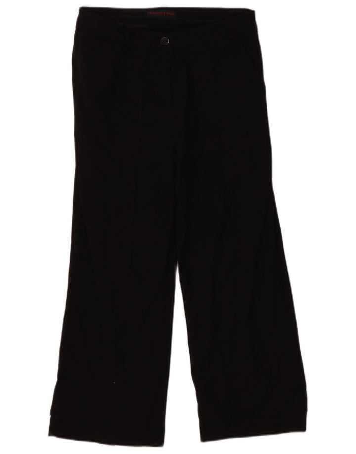 Trussardi Dame Cropped Trousers W28 L23 Sort