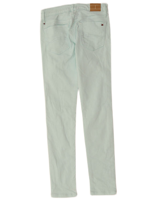 Tommy Hilfiger drenge skinny jeans 11-12 år W26 L27 turkis bomuld