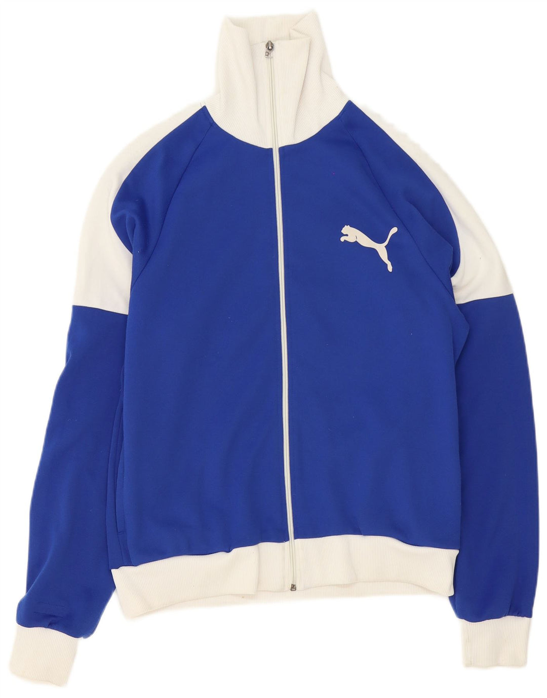 Puma Herre grafisk træningsdragt Topjakke Medium Blue Colourblock Polyester