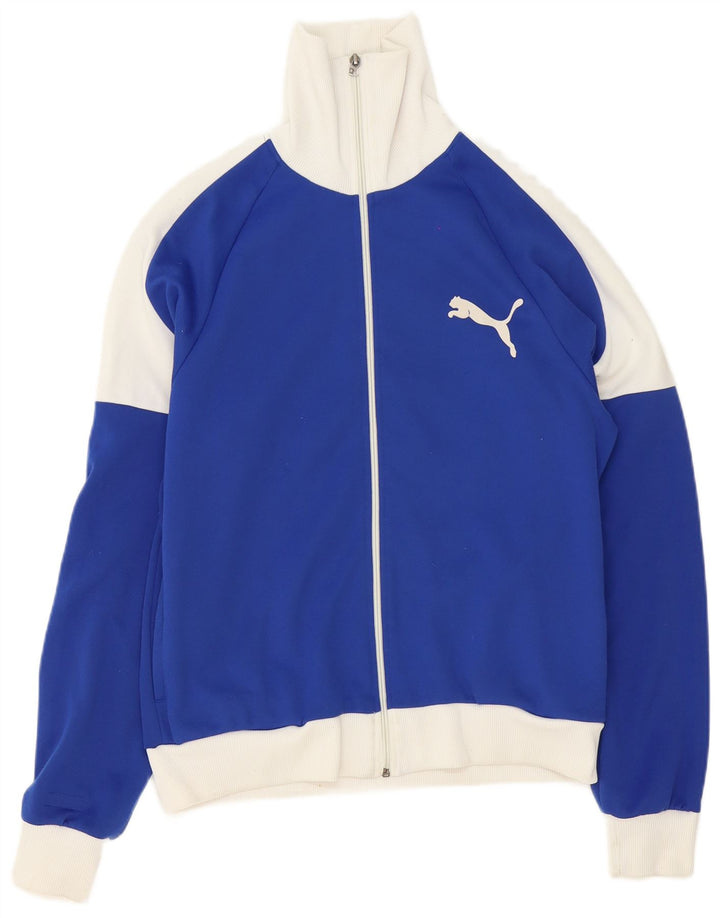 Puma Herre grafisk træningsdragt Topjakke Medium Blue Colourblock Polyester