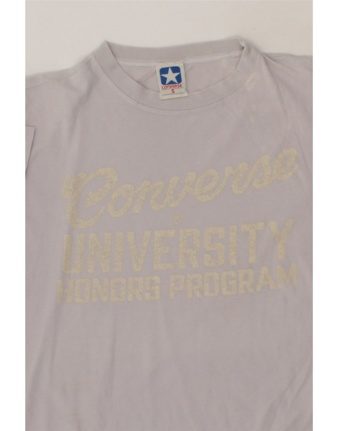 CONVERSE Mens Graphic T-Shirt Top Small Purple Cotton Vintage Converse and Second-Hand Converse from Messina Hembry 
