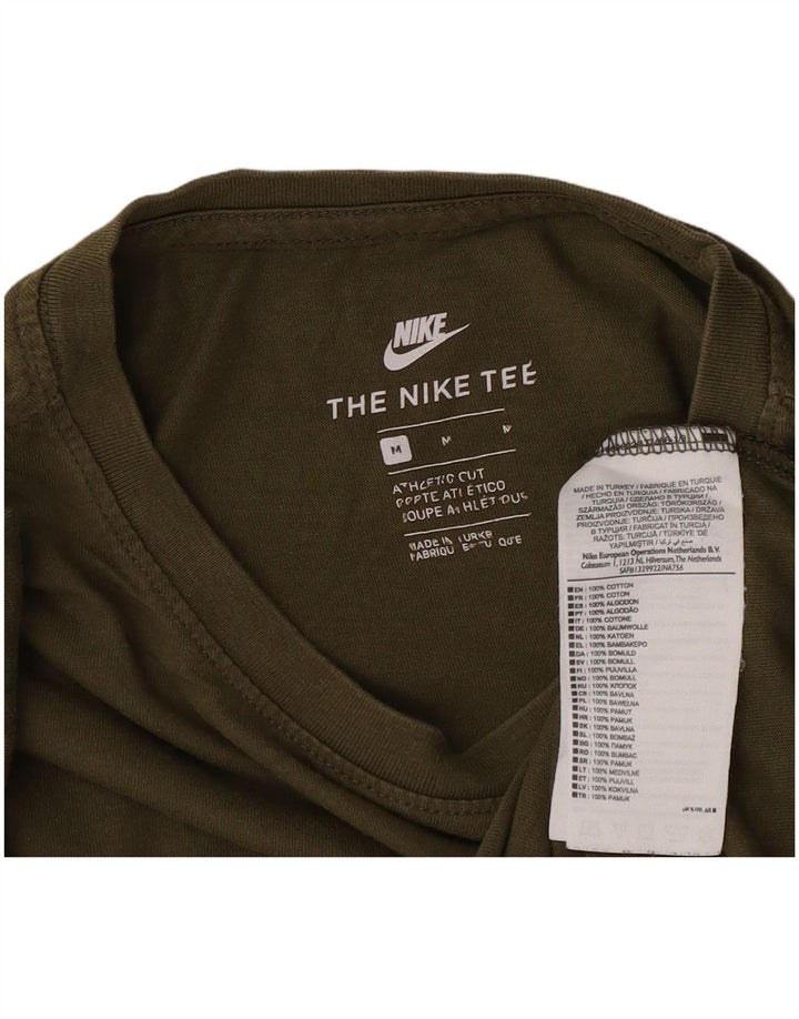 Nike T-shirt med atletisk snit til mænd, medium Khaki Bomuld