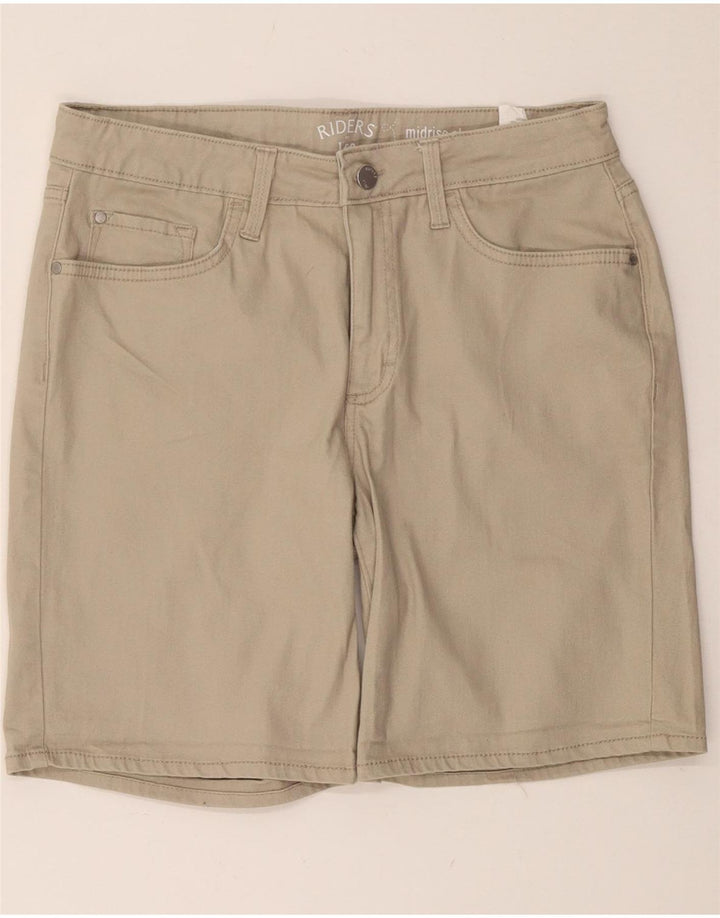Lee Womens Riders Mellemhøje Casual Shorts W30 Medium Beige Bomuld