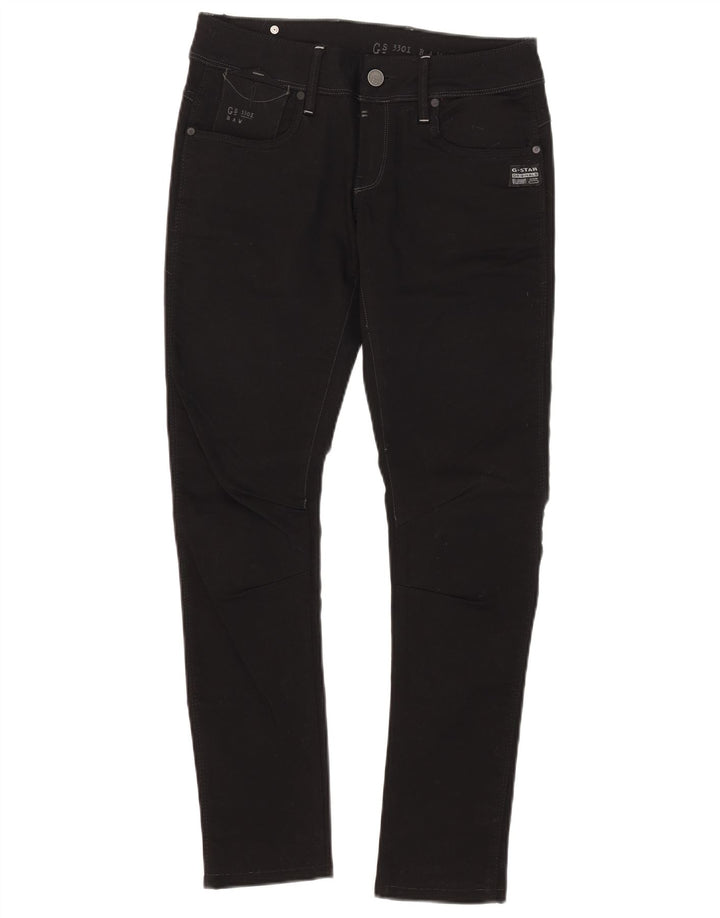 G-Star Womens 3301 Skinny Jeans W28 L29 Sort polyester