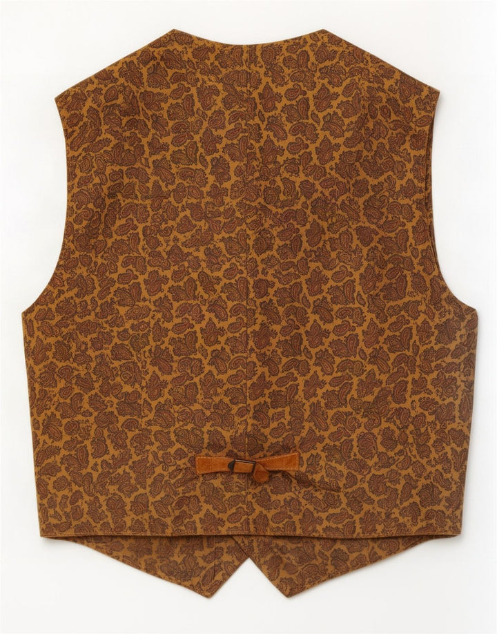 Vintage herre ruskind vest medium brun