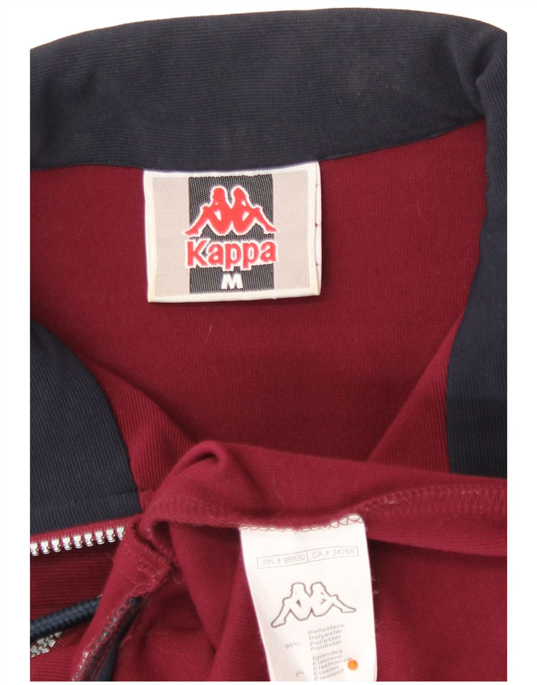 Kappa Træningsdragt til mænd Topjakke Medium Burgundy Colourblock Polyester