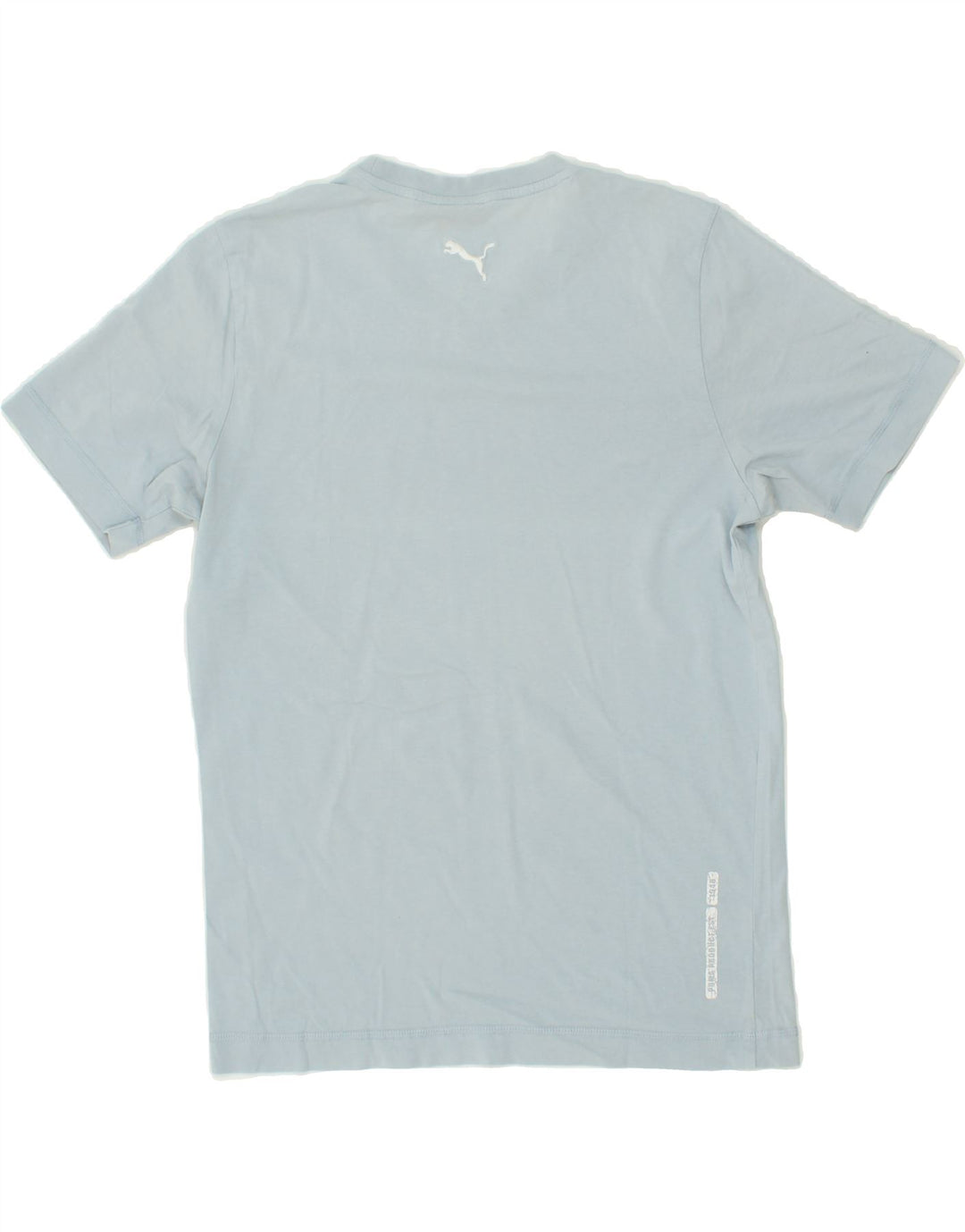 PUMA Mens Graphic T-Shirt Top Medium Blue Cotton Vintage Puma and Second-Hand Puma from Messina Hembry 