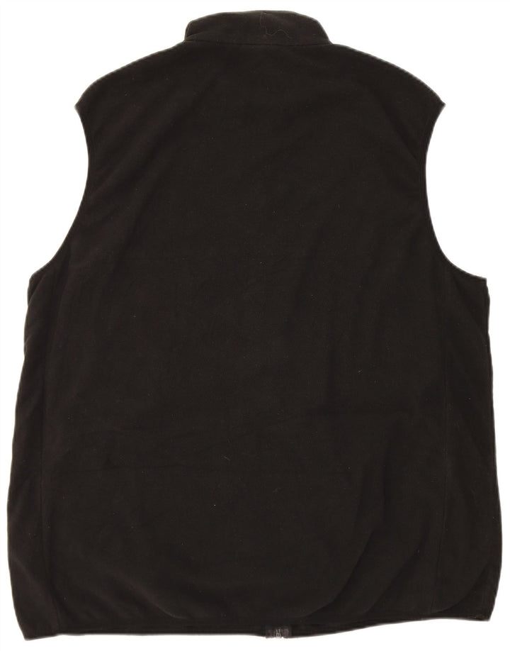 Marks & Spencer Herre Fleece Gilet UK 44 2XL Sort Polyester