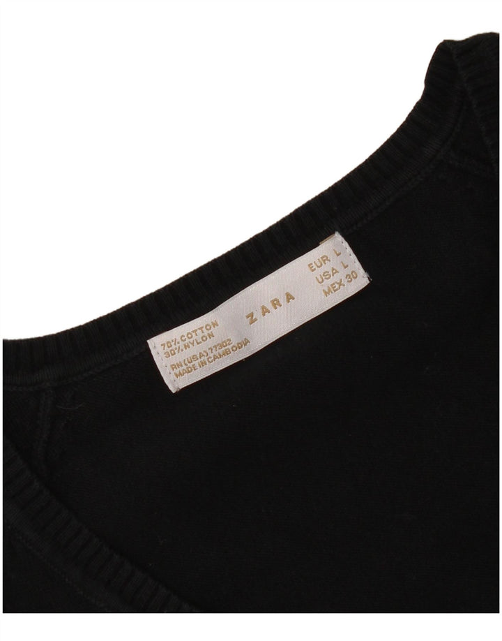 Zara Dame V-hals sweater UK 14 Large Sort