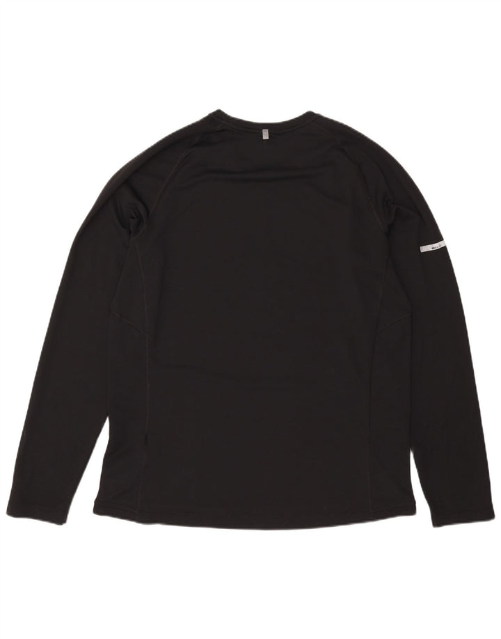 Nike Herre Dri Fit Top Langærmet Stor Sort Polyester