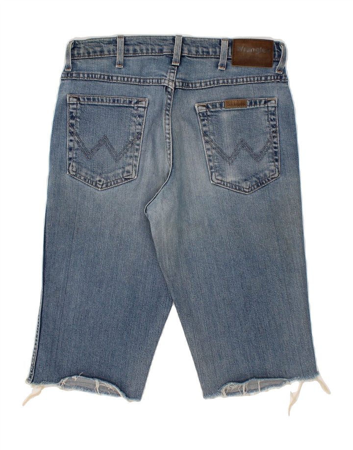 WRANGLER Mens Regular Fit Denim Shorts W32 Medium Blue Cotton Vintage Wrangler and Second-Hand Wrangler from Messina Hembry 
