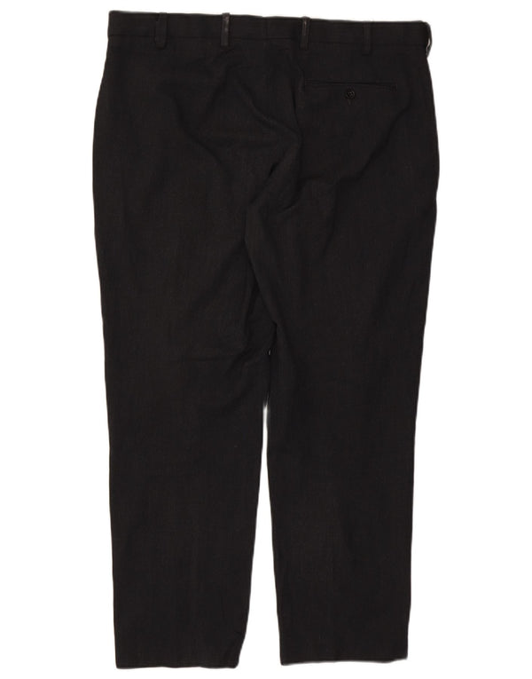 Marks & Spencer Herre Regular Fit Chinobukser W38 L29 Sort polyester