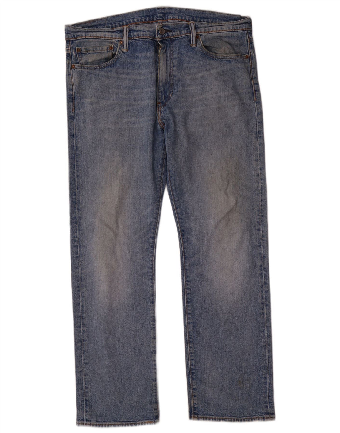 Levi's Herre 504 lige jeans W36 L30 blå bomuld