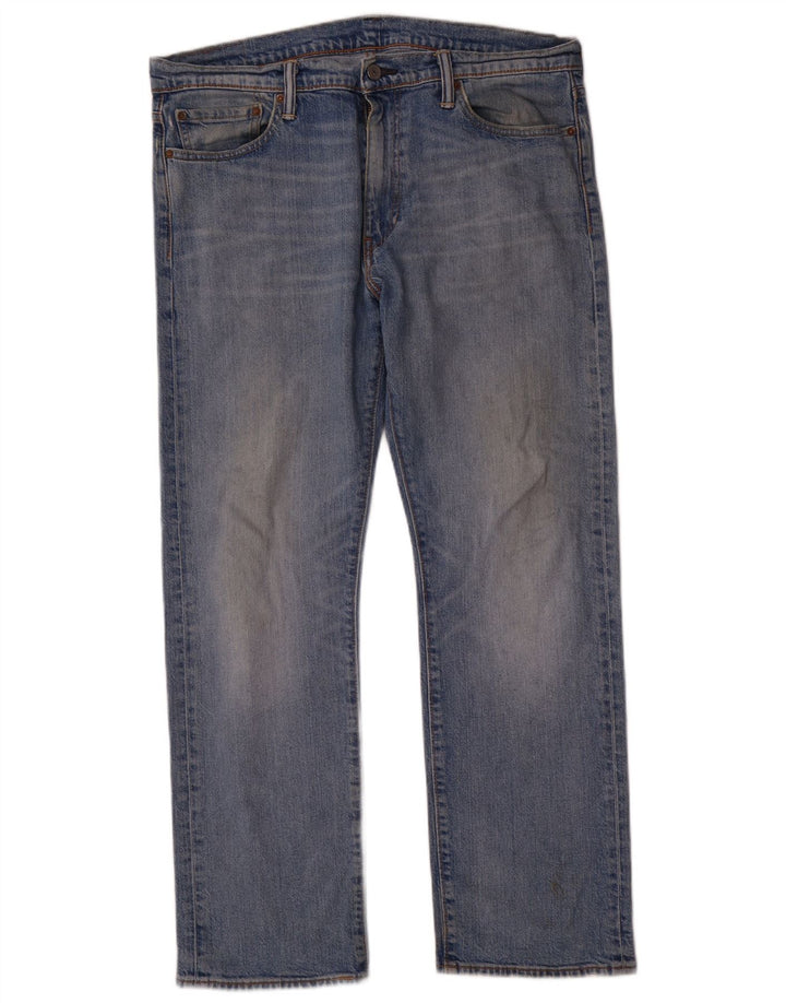 Levi's Herre 504 lige jeans W36 L30 blå bomuld