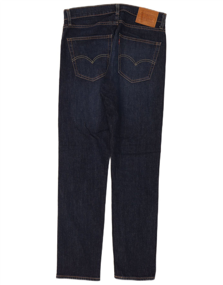 Levi's Dame Slim Tapered Jeans W33 L32 Marineblå Bomuld