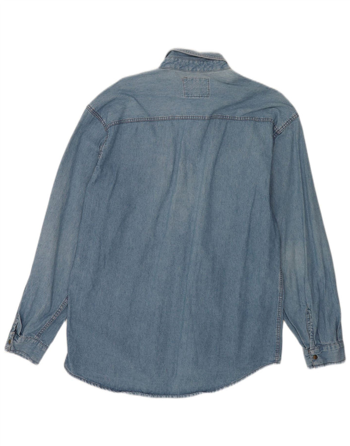 Carrera denimskjorte til mænd, stor blå