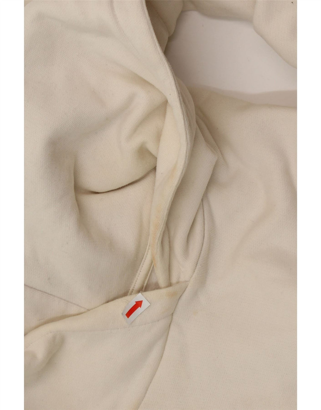 HUGO BOSS Grafisk oversized hættetrøje til damer UK 10 Small Off White