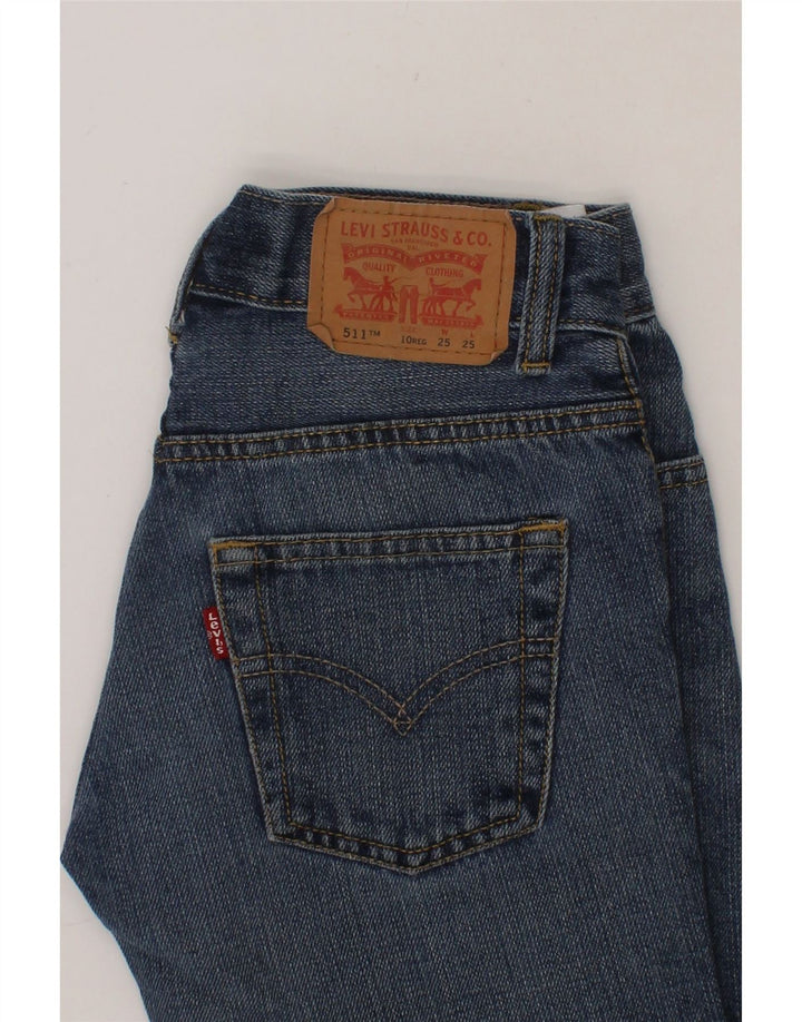 LEVI'S Boys 511 Slim Jeans 9-10 Years W25 L25 Blue Cotton Vintage Levi's and Second-Hand Levi's from Messina Hembry 