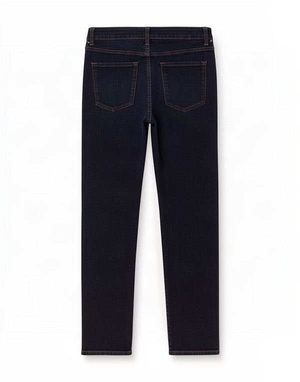 Marks & Spencer Dame Straight Jeans UK 12 Medium W30 L29 Navy Blue