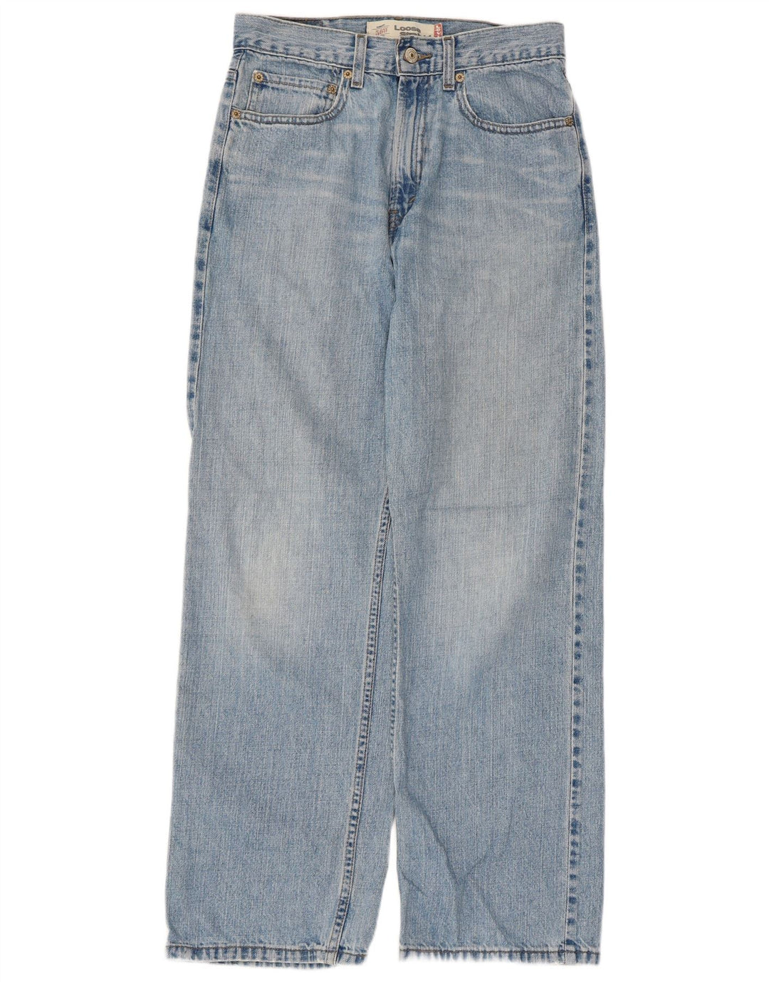 Levi's Dame 569 Loose Fit Straight Jeans W27 L29 Blå Bomuld