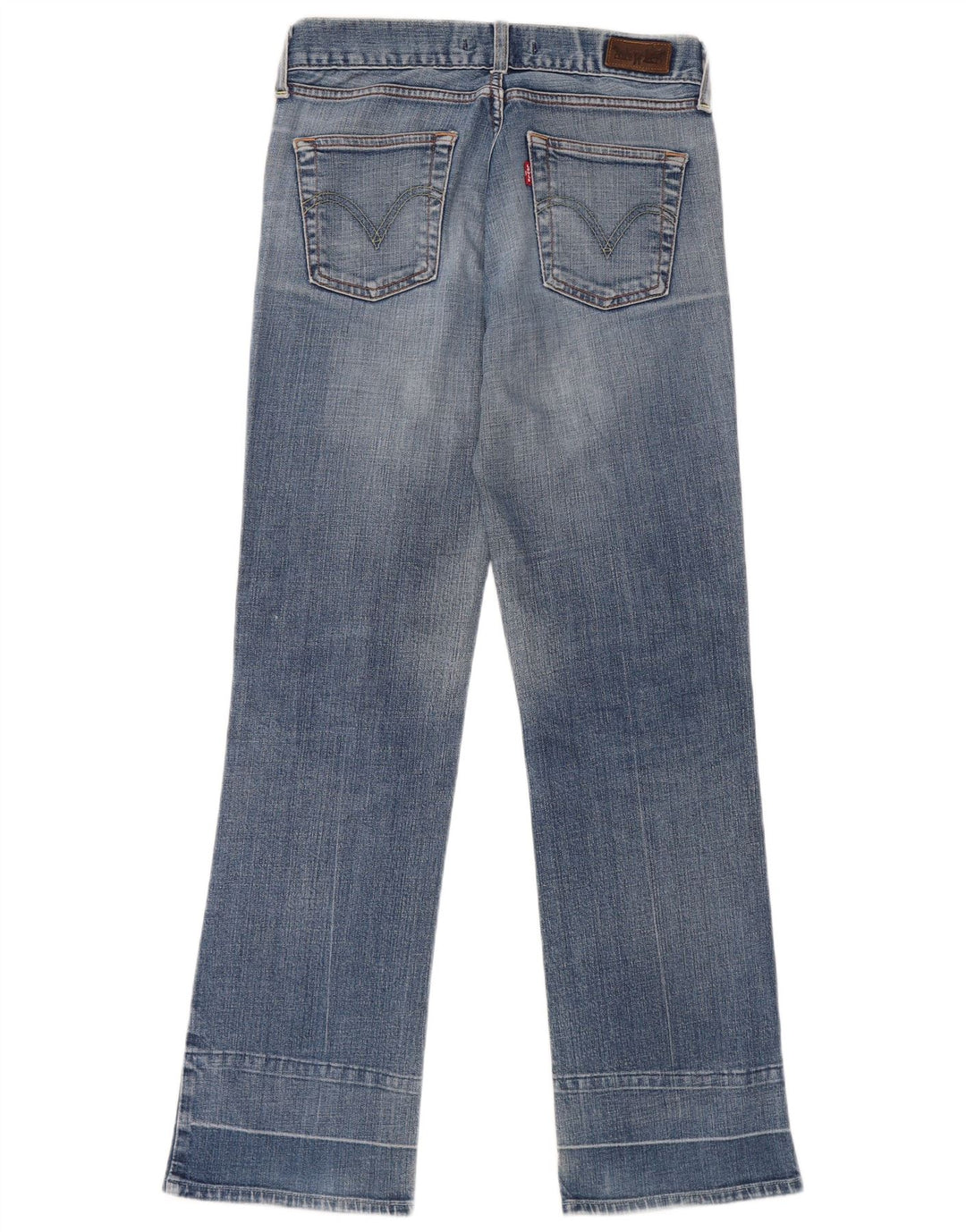 Levi's Dame Eve Square Cut Straight Jeans W30 L34 Blå Bomuld