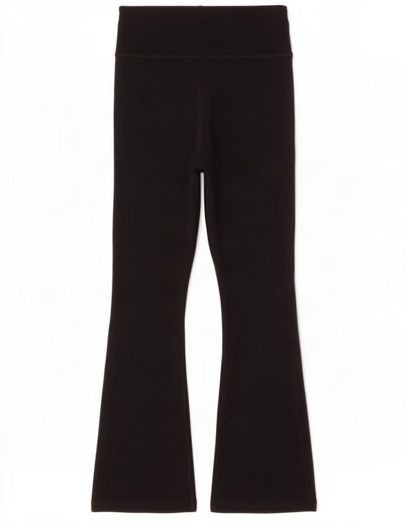 Nike Girls Flare Leggings 10-11 Years Medium Black Cotton