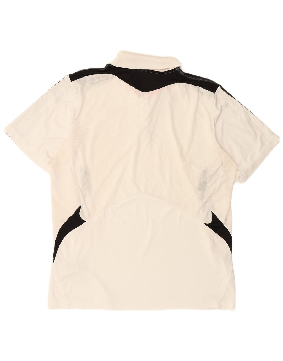 ADIDAS Herre Climacool Polo Shirt XL Hvid Colourblock Polyester