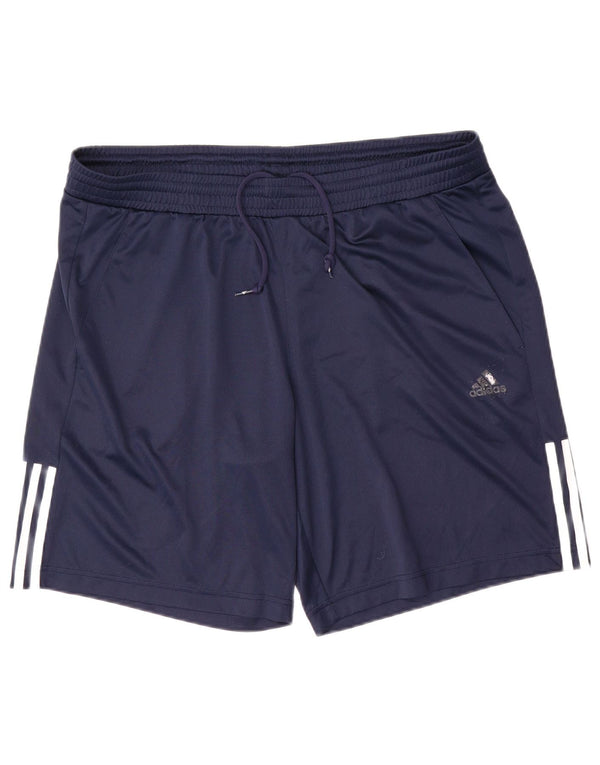 Adidas Herre Climalite Sport Shorts XL Navy Blue Polyester