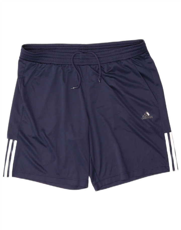 Adidas Herre Climalite Sport Shorts XL Navy Blue Polyester
