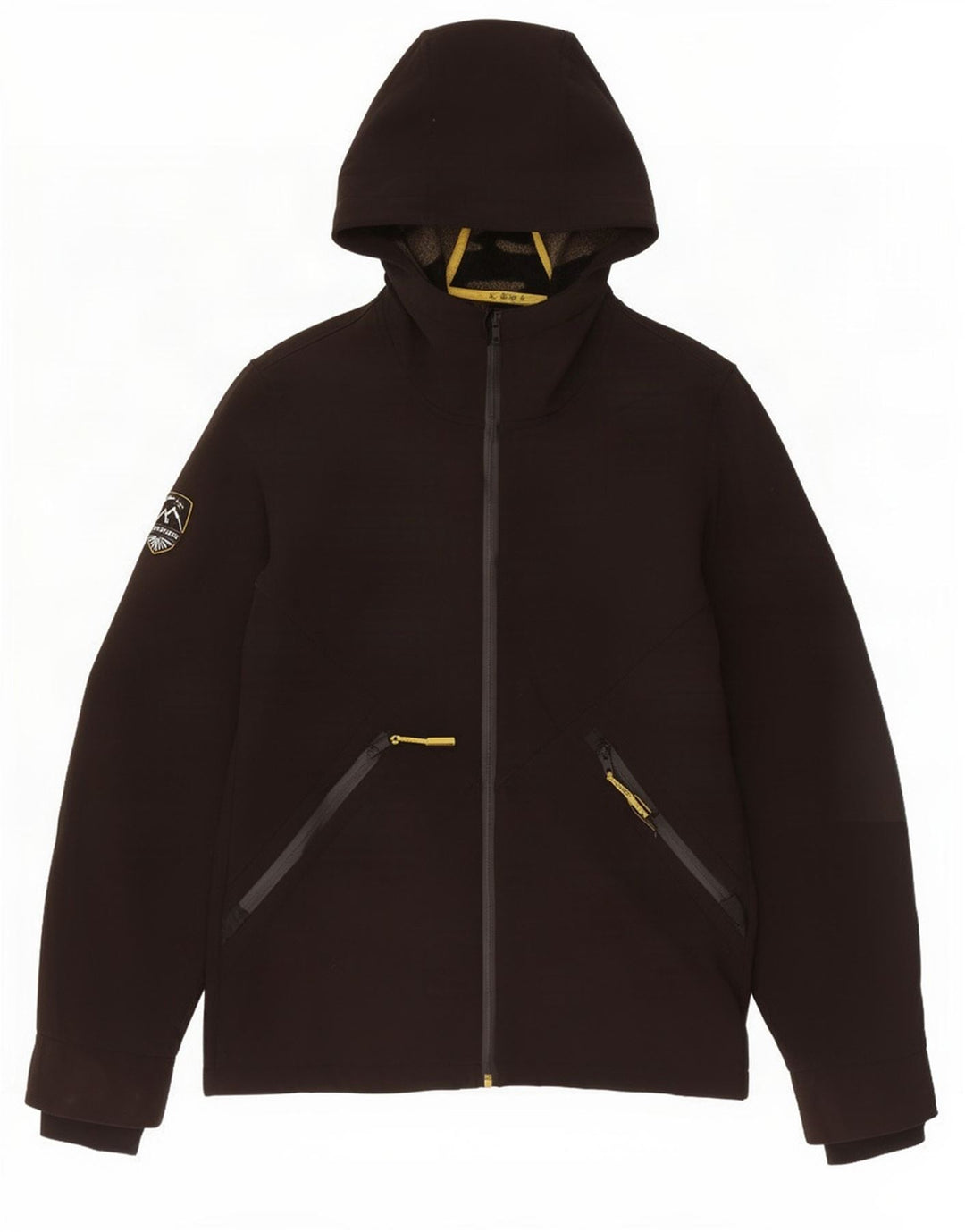 Superdry Windbreaker-jakke med hætte til mænd UK 36 Lille sort polyester