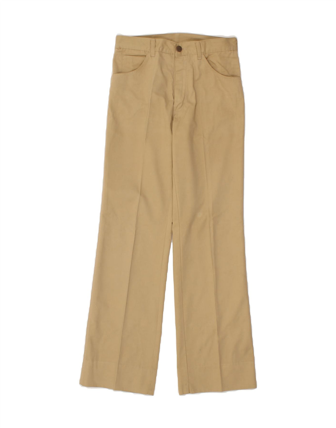 WRANGLER Womens Bootcut Casual Trousers W28 L30 Beige Polyester Vintage Wrangler and Second-Hand Wrangler from Messina Hembry 